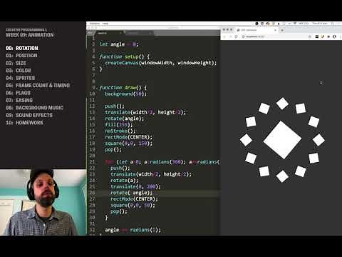 CP1: Animation in P5JS – Basics: Rotation