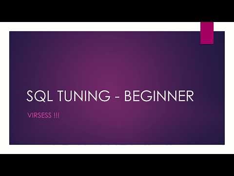 Oracle SQL Performance Tuning Day 1 - Introduction - Course Contents