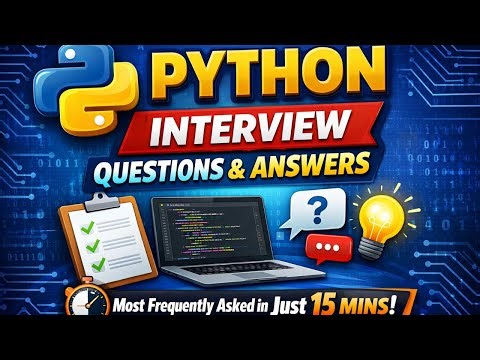 Python Interview Questions & Answers | Top Most Asked Questions