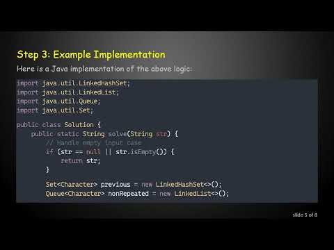 Finding the First Non-Repeating Character in a Stream of Characters