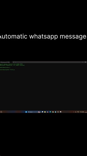Python Automation Demo | Send WhatsApp Message Using Python (Educational)