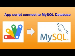 App script connect to MySQL Database