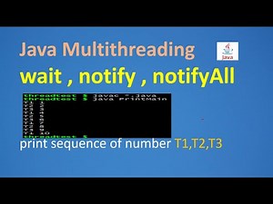 Java Multithreading Inter-Thread Communication | wait(), notify() and notifyAll() Method|print num