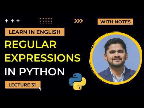 31. Regular Expressions in Python | re module for regex | Advanced Python Tutorial | Amit Thinks