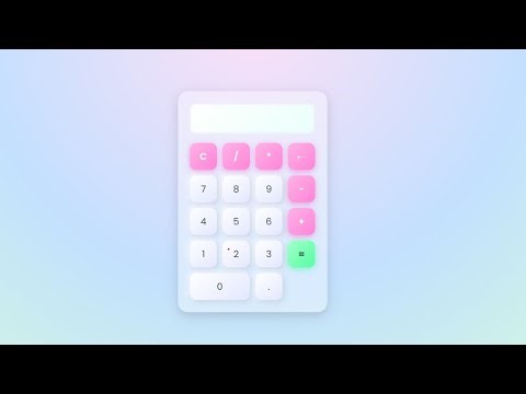 Calculator App Using JavaScript | Beautiful UI Calculator Design + Full Tutorial