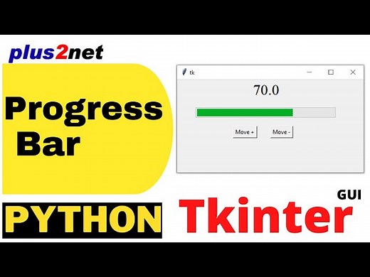 Tkinter Progressbar to show status with options and methods to manage and display values