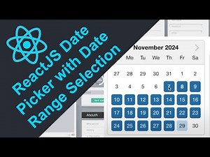 ReactJS Projects: Adding ReactJS Date Picker with Date Range Selection