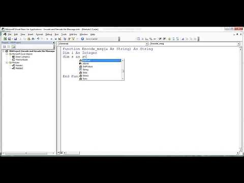 Encode and Decode your message in Excel