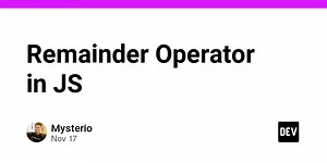 Remainder Operator in JS