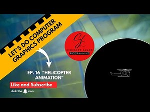 How To Draw Helicopter Animation in C Or C++ (Computer Graphics)