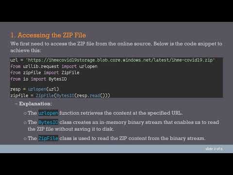 How to Unzip Files from an Online Source and Use Them in Python Without Saving