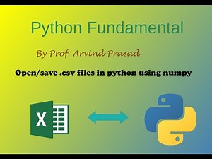 Open, save .csv files in Python