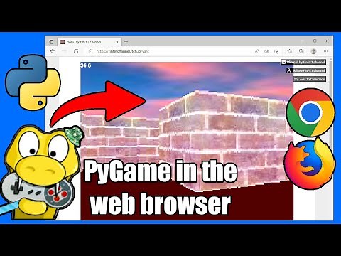 Running PyGame in the web browser with Pygbag! mini Python tutorial Wasm WebAssembly