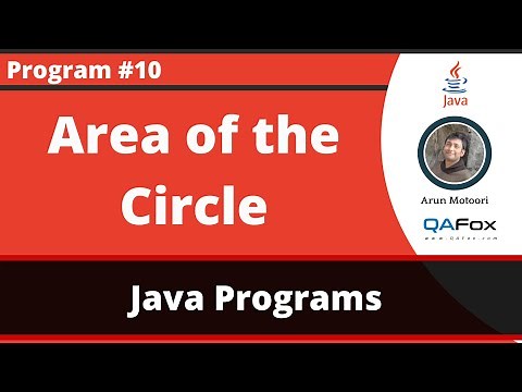 Java program to print the area of a circle