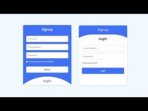 Responsive Login & Registration Form in HTML CSS & JavaScript