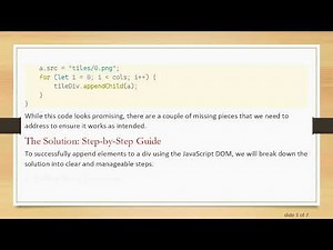 How to Append Elements to a Div in JavaScript