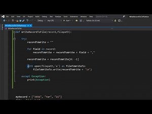 How to Write a Record to a File in Python (Simple)
