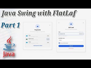 Java Swing with FlatLaf - Design UI Payment Method Part #1