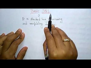 SQL introduction tutorial | DBMS | Lec-31 | Bhanu Priya