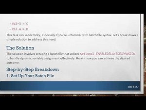 How to Use a Batch File to Split Text into Separate Variables