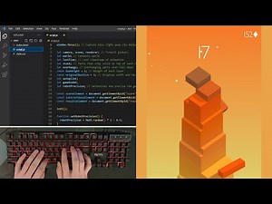 ASMR Programming - Coding Stack Game with Javascript - No Talking