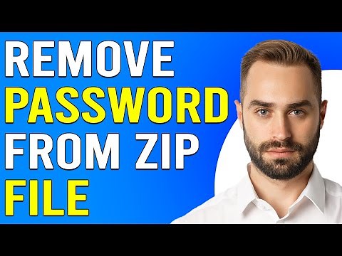 How To Remove Password From Zip File (How To Unlock/Remove Password From Zip File)