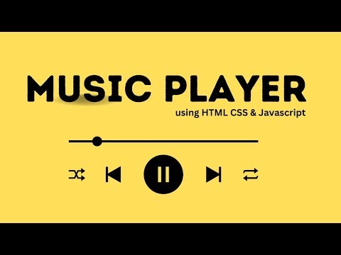 How to create a music player website with songs list using HTML , CSS & JavaScript?
