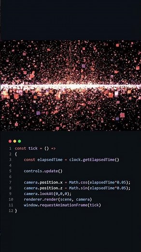 BEAUTIFUL Galaxy Animation Using JavaScript!