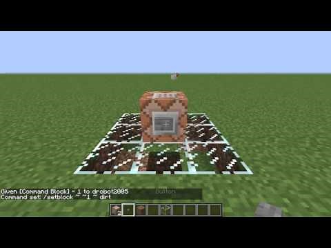 Minecraft How To: place blocks using command blocks