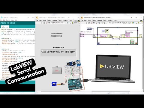 LabVIEW Serial Communication | VISA | Arduino | Sensors Data Acquisition | Control Servo Motor