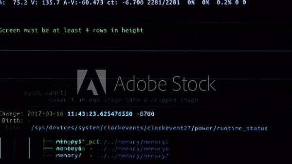 Hacker code on computer screen, suggesting programming, software development, cybersecurity and hacking; close-up pixelated terminal text and script evoke data, networks and digital technology.