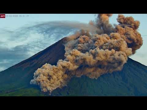 Serious Pyroclastic Flow from Semeru Volcano on Cam B (Mar 20, 2026)