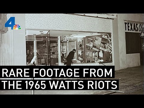 Rare Footage of the 1965 Watts Riots | From the Archives | NBCLA