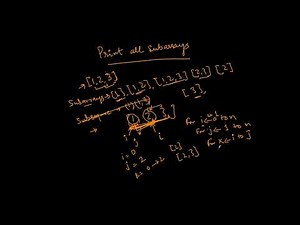Print All Subarrays of a Given Array - Non-Recursive Solution | Beginner