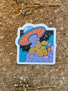 Alien Abduction Bigfoot Sticker Bigfoot Sticker Alien Sticker Flying Saucer Sticker UFO Sticker Cartoon Sasquatch Sticker Cartoon Sticker - Etsy Canada