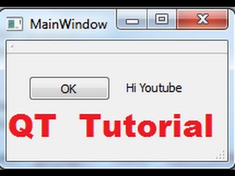 QT C++ GUI Tutorial 2- Create First Qt Program