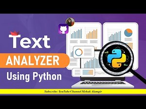 text analyzer in python | text analyzer using ‪@streamlitofficial‬