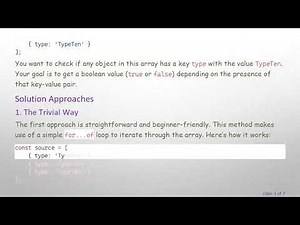 How to Check for a Key Value in an Array of Objects with JavaScript
