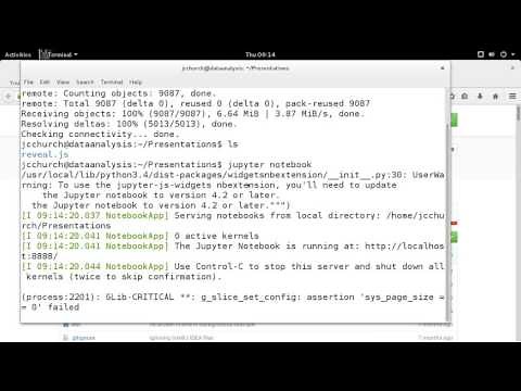 How to Create a Slideshow using Jupyter+Markdown+Reveal.js