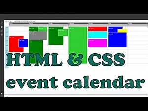 How to Create Event Booking Calendar | HTML CSS
