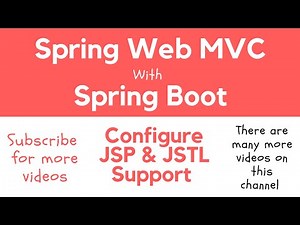 Spring Web MVC | 03 | Configure JSP & JSTL Support