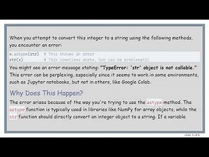 How to Convert an Int to String in Python