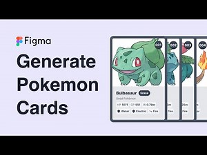 Figma tutorial : Add JSON data to designs example with pokemon