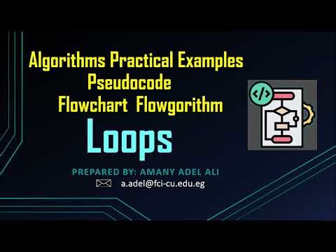 Loops Part2|Algorithm|Pseudocode|Flowchart|Flowgorithm |Calculating the Sum of 8 Numbers|CS111