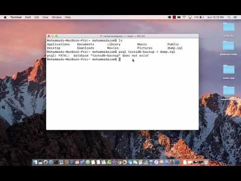 Exporting and Importing PostgreSQL Databases