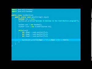 Java Slot Machine Code Example