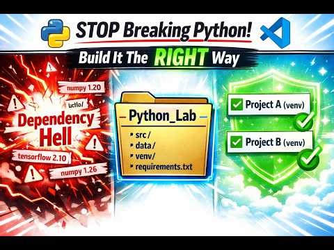 Complete Python Environment Setup 2026 — Conda, VS Code & venv (Beginner to Pro)
