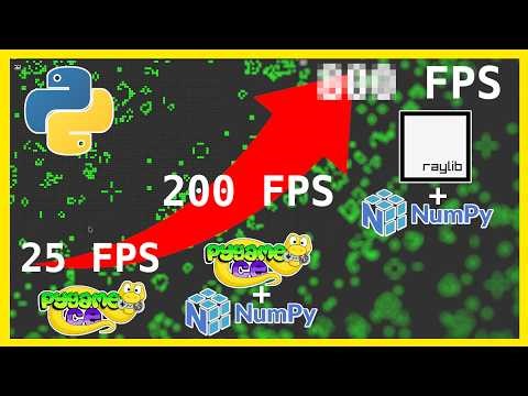 Taking the Game of Life to the Limit! Raylib, Pygame and Numpy in Python