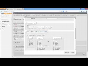 How to Add and Change a User to MySQL Databases