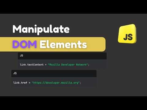 How to Manipulate Element in DOM?